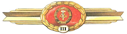 DDR NVA KVP Klassifizierungsabzeichen Rückwärtige Dienste Stufe II ab 1986 1883 